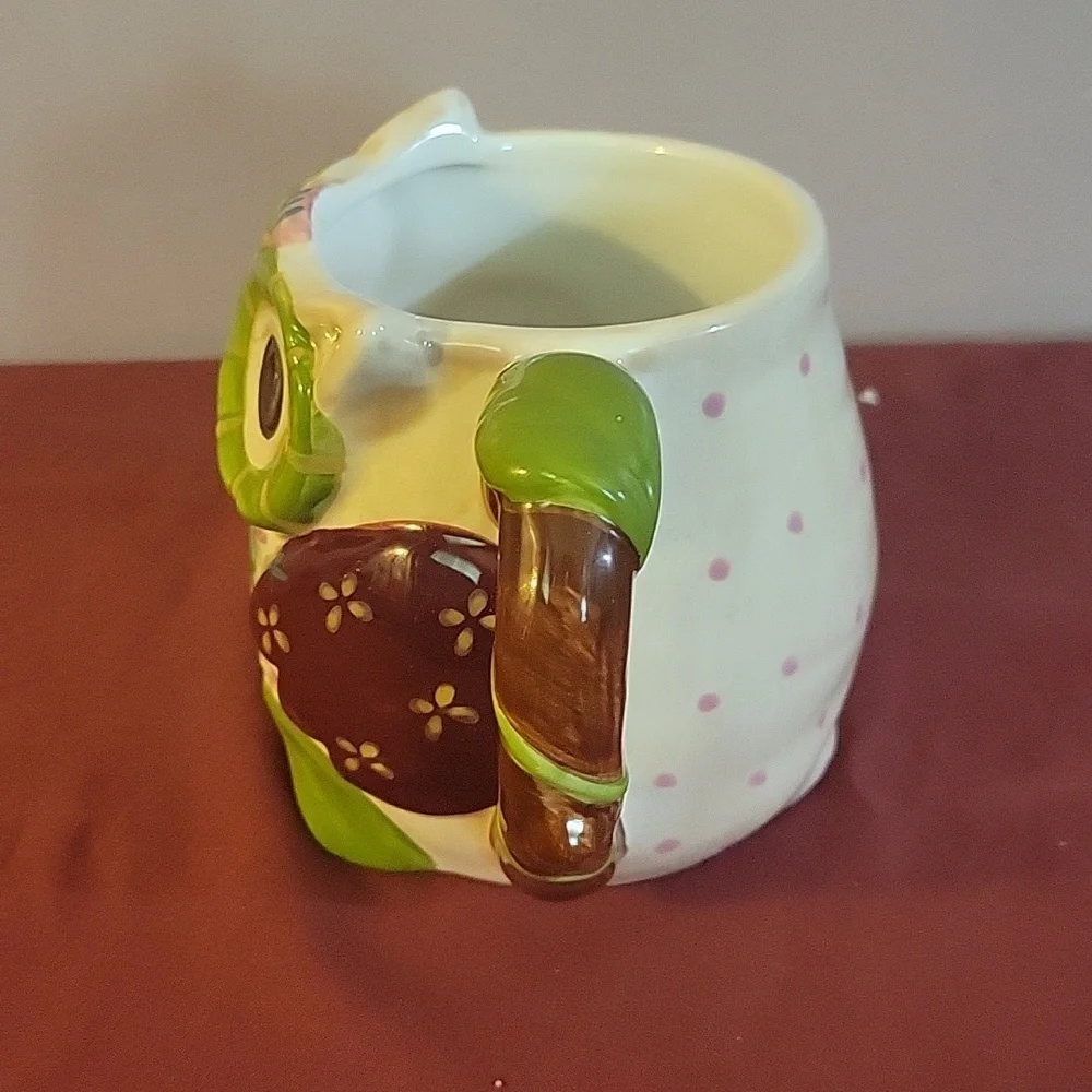 OLLI OWL Coffee Mug Ceramic Hand Painted Dolomite, 5